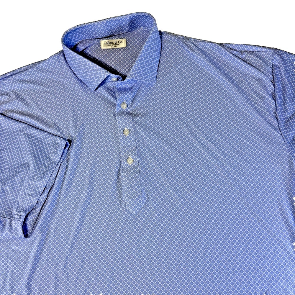 NWOT Collars & Co Dress Collar Polo Shirt Performance‎ Men's Size 2XL